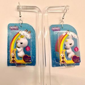 Unicorn Earrings - Unicorn Fingerling Mini Brands Earrings - Toy Earrings